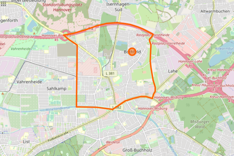Bild Bothfeld aus Relation OpenStreetMap