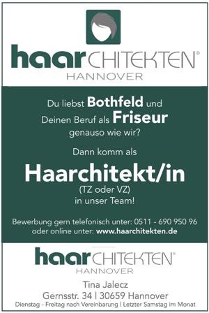 Stellenanzeige Haarchitekten Friseur
