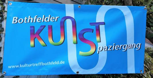 Banner Kunstspaziergang mit Webadresse www.kulturtreffbothfeld.de