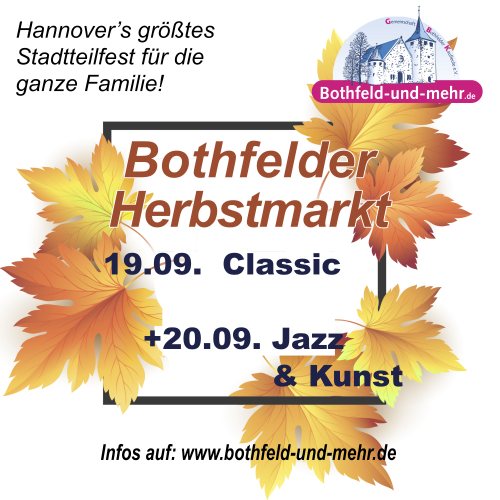 Hinweis Plakat für den Bothfelder Herbstmarkt ab 19.09.2026